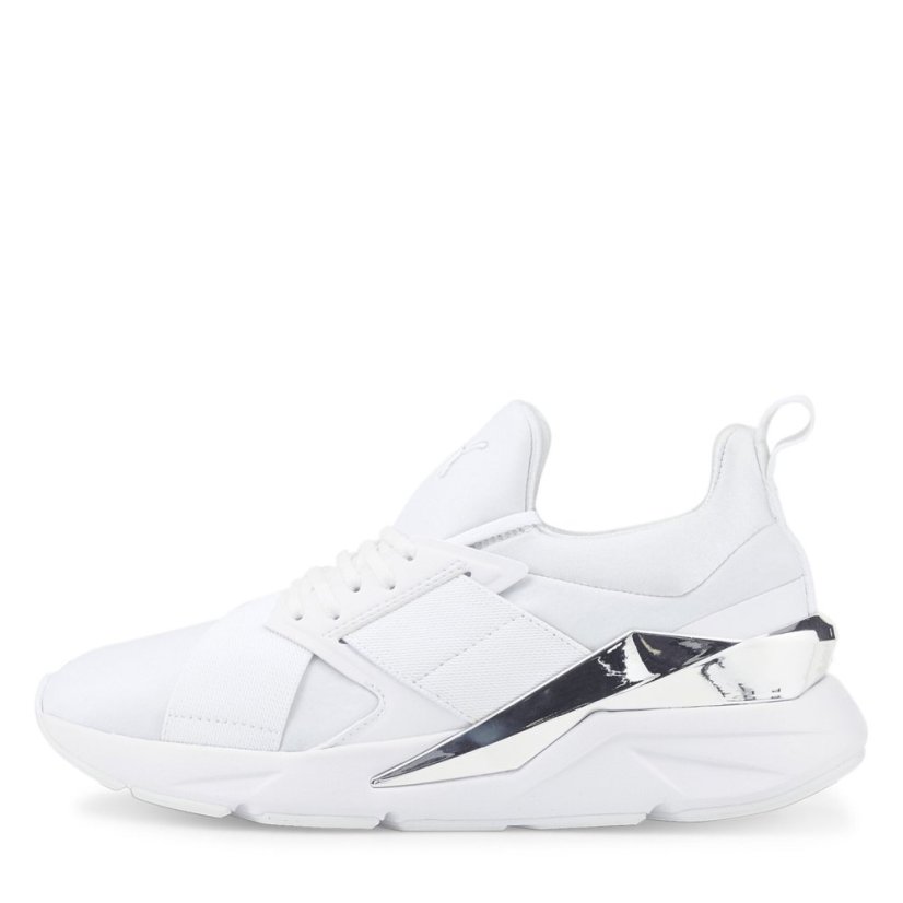 Puma Muse X5 Metal Wns Low-Top Trainers Womens Puma White