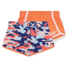 Reebok Kids' Camo Jersey Jogger Shorts Neon Melon