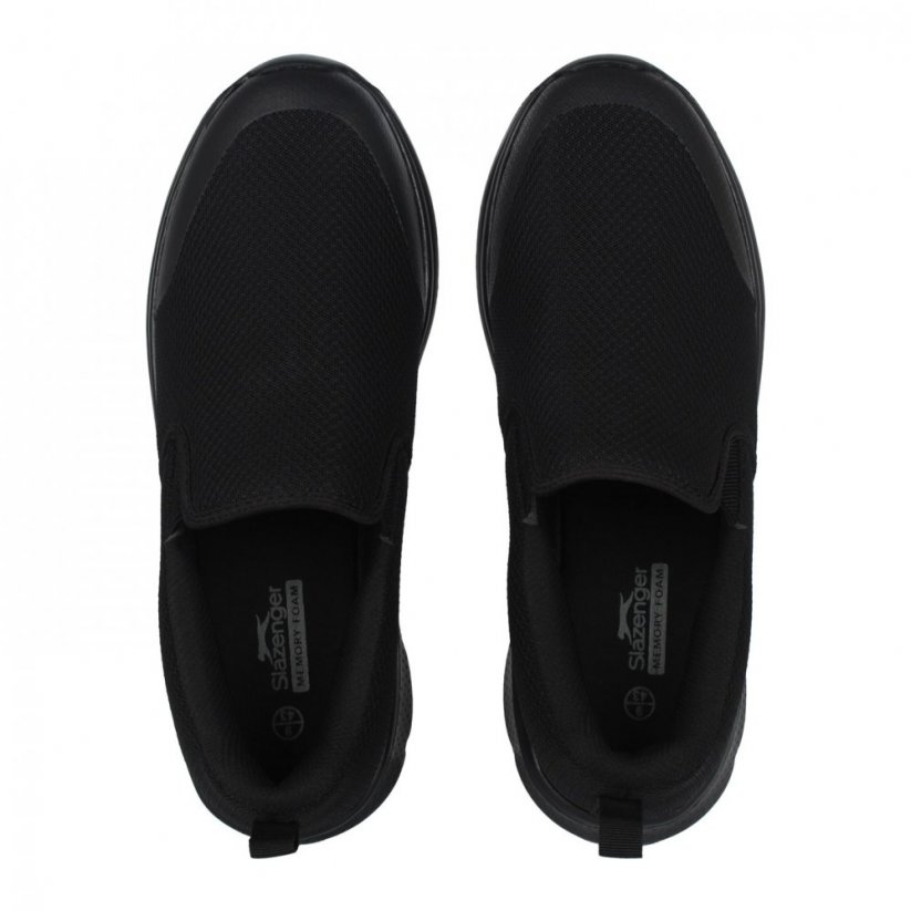 Slazenger Zeal Mens Slip On Shoes Black/Black