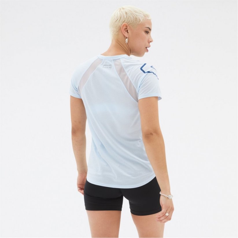 New Balance Impact Short Sleeve Run dámske tričko Blue Haze (444)