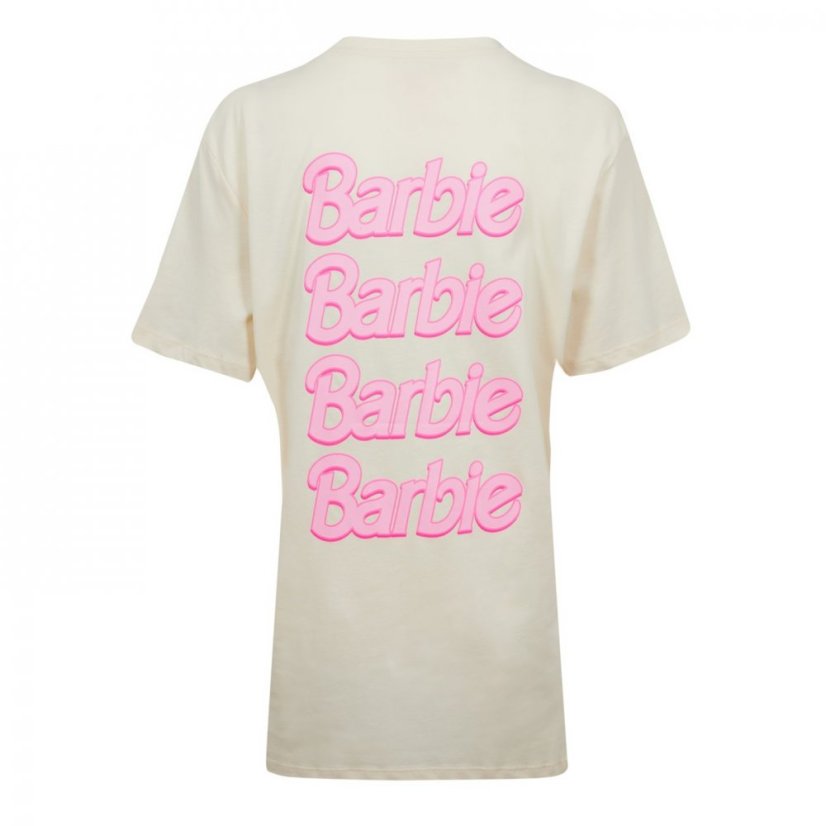 Character Barbie Back Graphic T-Shirt Stone Stone