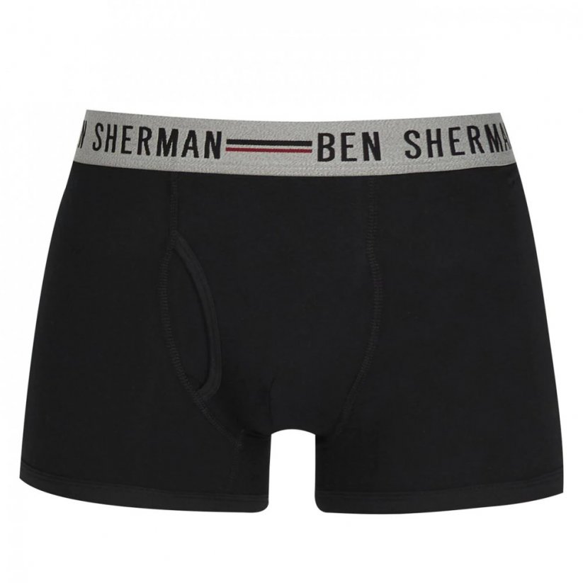 Ben Sherman 3 Pack Chase Boxer Sort Blk/Wht/Gry