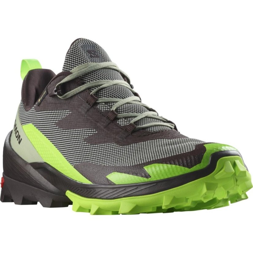 Salomon Crossover 2 GTX Mens Walking Shoe Black/Green