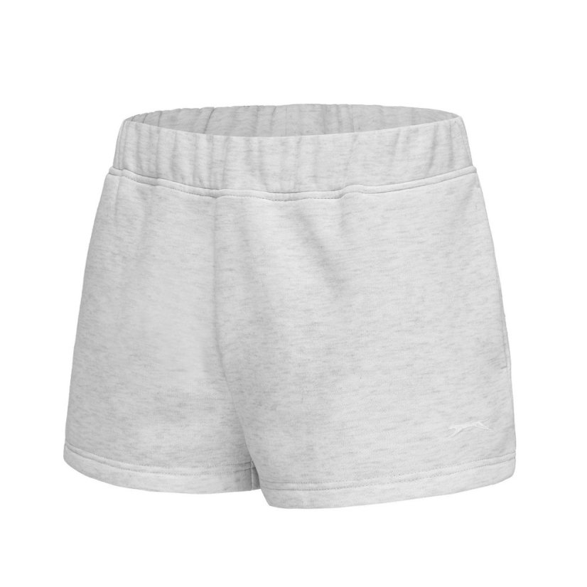 Slazenger Fleece Shorts Womens Ice Grey Marl