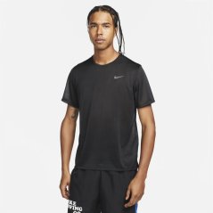 Nike Dri-FIT Miler Men's Short-Sleeve Running Top Black