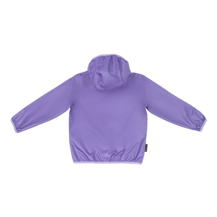 Gelert Kids' Reversible Windproof Long Sleeve Waterproof Jacket Lilac