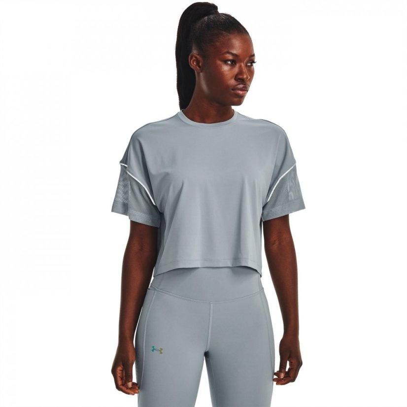 Under Armour Rush Vent Crop Top Women’s Blue