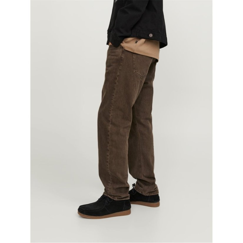 Jack and Jones Men's Chris Cooper Straight Leg Jeans Chocolate Brown