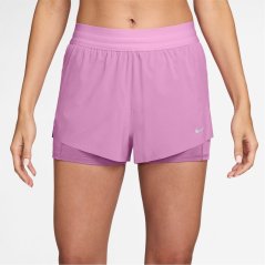 Nike Dri-FIT Swift Womens Mid-Rise 3 2-in-1 Shorts Magenta