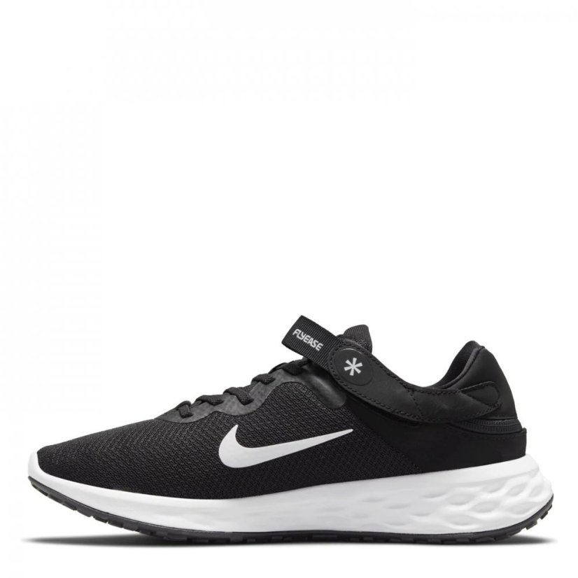 Nike Revolution 6 Fly Ease Next Nature Running Shoes Mens Black/White