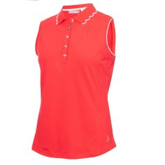 Calvin Klein Golf Lamb Nadia Sleeveless dámske polo tričko Poppy