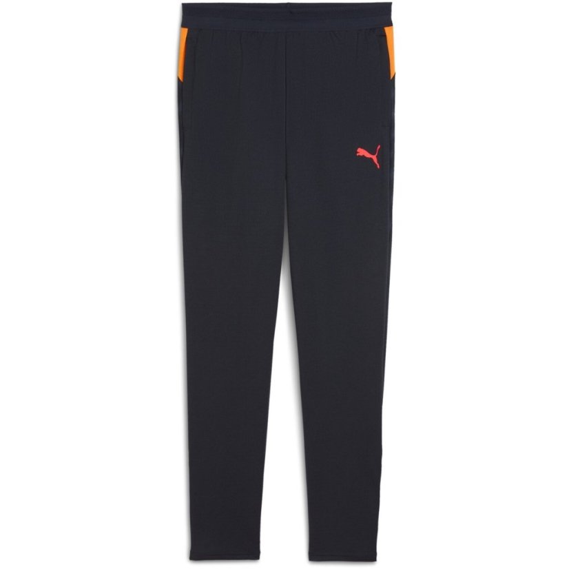 Puma Individual Cup Tracksuit Bottoms Juniors Navy/Orange