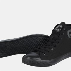 SoulCal Canvas High Trainers Mens Black/Black