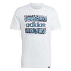 adidas Graphic Logo pánské tričko White Multi