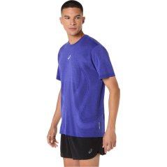 Asics Road Seamless Ss Top Running Mens Cobalt