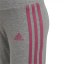 adidas Warm-up Tricot Regular Tapered 3-Stripes Track Pants Baby Girls Mgrey Hthr