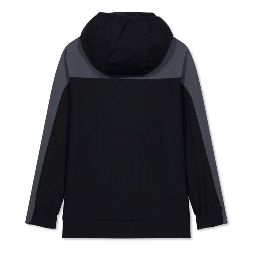 Castore Unisex Kids Travel Rangers Long Sleeve Licensed Rain Anorak Black