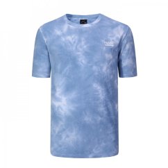 Fabric Tie Dye Short Sleeve pánské tričko Blue