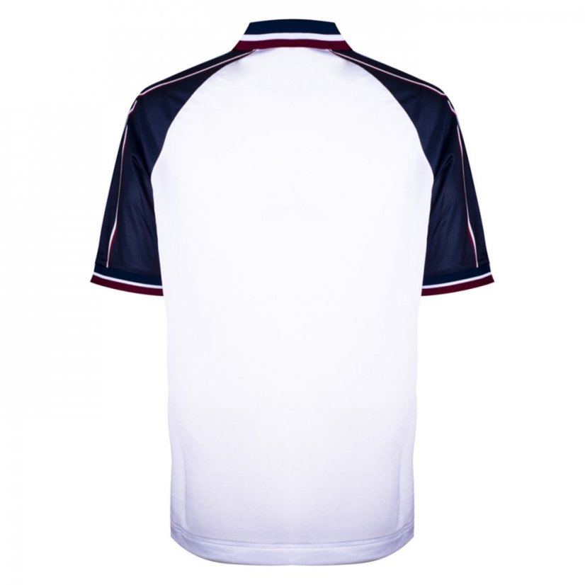 Score Draw Manchester City Away Retro Shirt 1997/1998 Mens White/Navy
