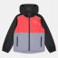 Under Armour Kids' Windbreaker Water-Repellent Windproof Hooded Long Sleeve Rain Anorak Black/Red