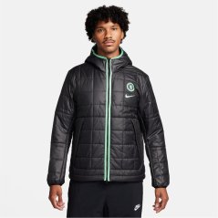 Nike Chelsea FC Winter Jacket 2023/2024 Mens Black/Mint