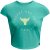Under Armour Armour Pjt Rck Nght Shft Cap T Q4 Gym Top Womens Green