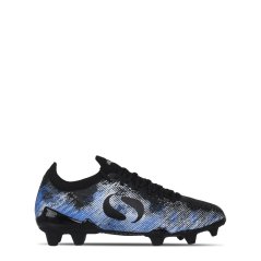 Sondico Blaze Junior FG Football Boots Black/Blue