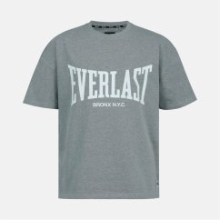 Everlast Men's Graphic Cotton Short Sleeve Oversized Fit T-Shirt Charcoal