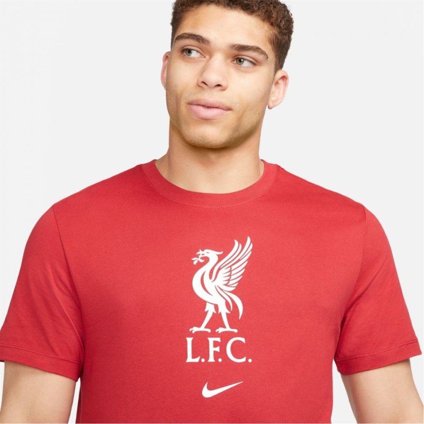 Nike Liverpool Crest T-shirt Adults Red