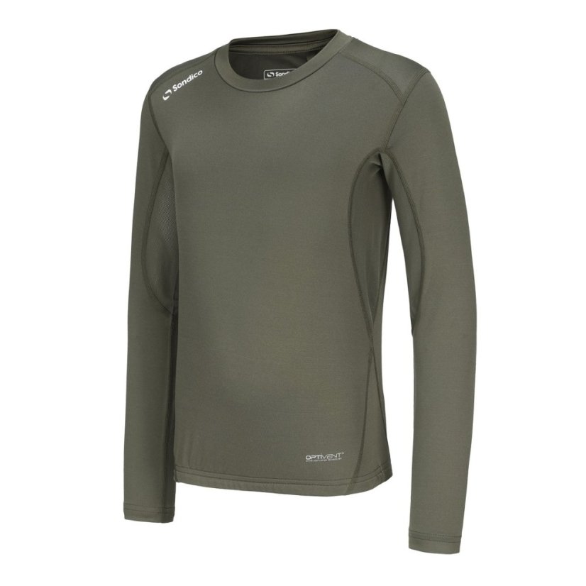 Sondico Long Sleeved Core Base Layer Junior Olive