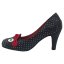 TUK Anti Pop Heel Ladies Black/White
