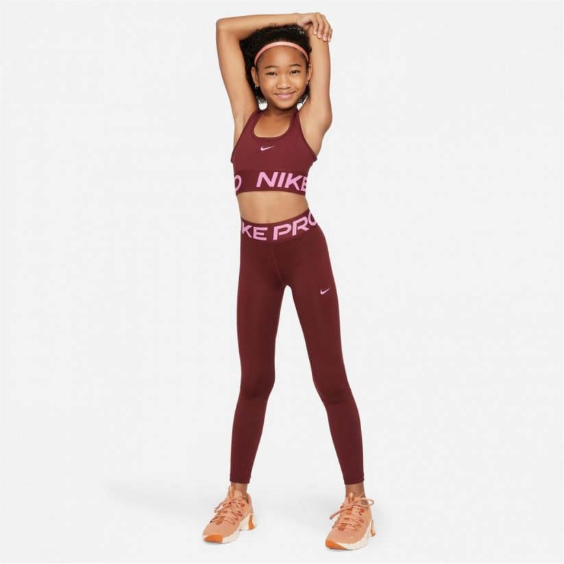 Nike Pro Dri-FIT Big Kids' (Girls') Leggings Dark Team Red