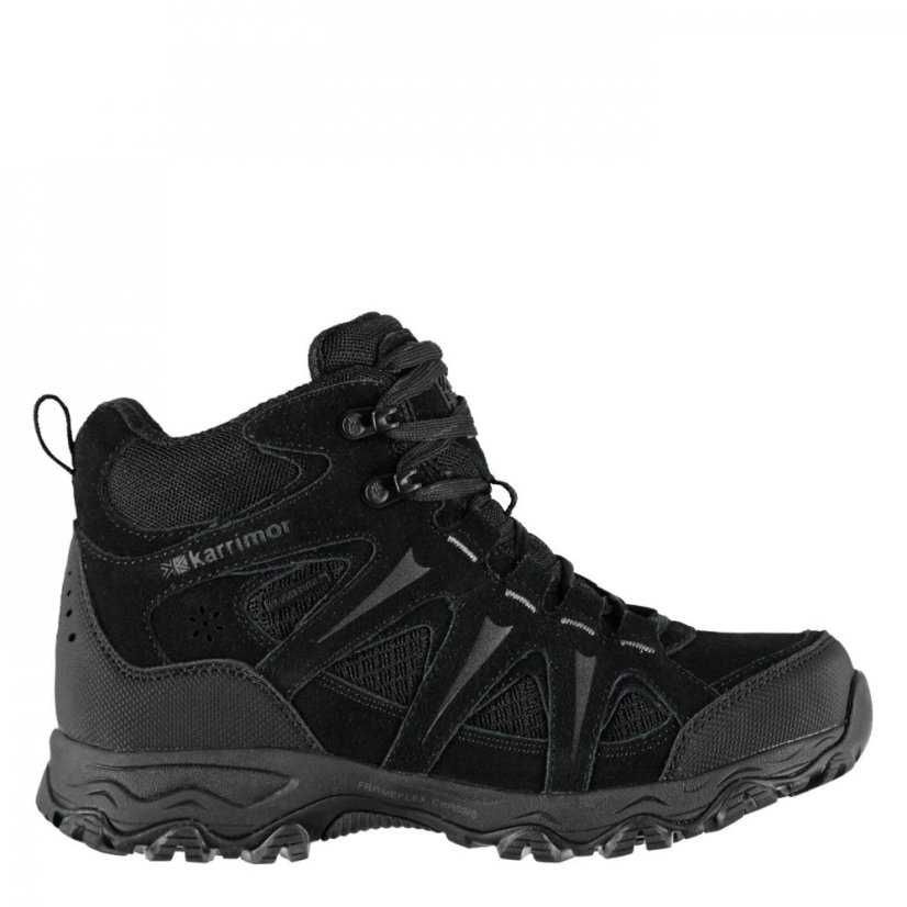 Karrimor Mount Mid Ladies Waterproof Walking Boots Black/Black