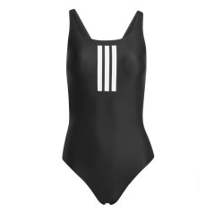 adidas SH3.RO Classic 3-Stripes Swimsuit Womens Black/White