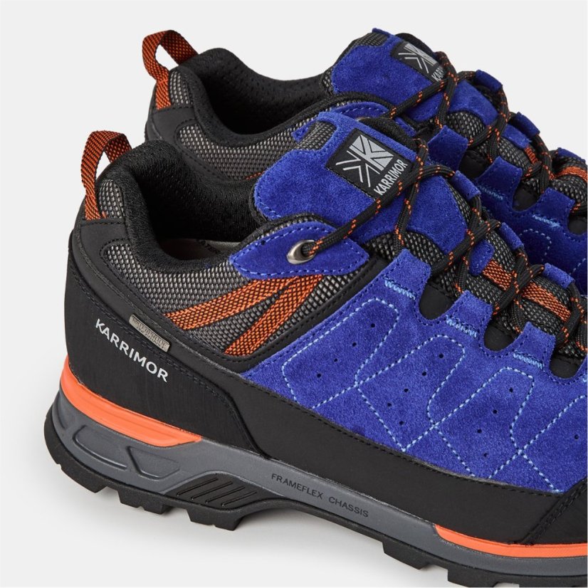 Karrimor Hot Rock Waterproof Walking Shoes Mens Blue/Orange