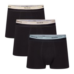 Reebok Mens 3 pack Trunks Farr 3pk Black