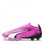 Puma Ultra Match Firm Ground Football Boots Pink/White/Blk