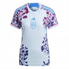 adidas Spain Away Jersey 2023 Womens Glow Blue
