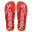 Havaianas Logomania Mens Flip Flops Ruby Red 2090