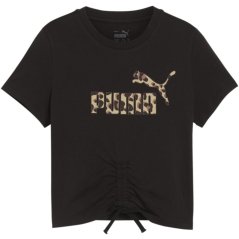 Puma Ess+ Animal Knotted Tee G T-Shirt Girls Puma Black
