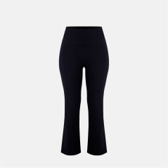 Miso Women's Kick Flare High Waisted Full Length Cotton Leggings Black