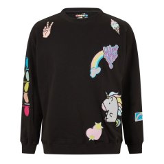Diadora Men's Unicorn Sweat Crew Sweatshirt Black