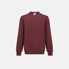 Slazenger Fleece Crew Sweater Mens Burgundy