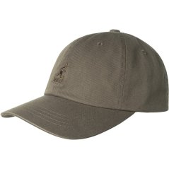 KANGOL Adults Washed Baseball Cap Smog