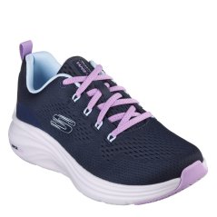 Skechers Women's Low Top Casual Trainers Navy/Lavender