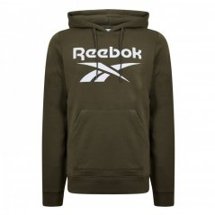 Reebok Identity Big Logo Hoodie Mens Sweatshirt Armgrn