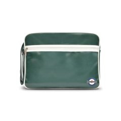 Lambretta Men's Retro Flight Bag Dk Green/White
