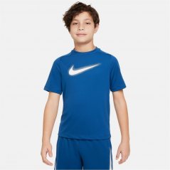 Nike Multi Big Kids' (Boys') Dri-FIT Graphic Training Top Court Blue