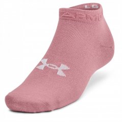 Under Armour Armour Ua Essential Low Cut 3pk Trainer Sock Unisex Adults Pink