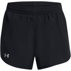 Under Armour Womens Fly By Performance Running Shorts Black/Reflectiv
